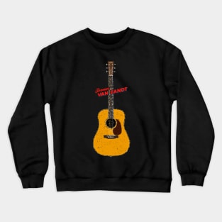 Townes Van Zandt Martin D-35 Acoustic Guitar Crewneck Sweatshirt